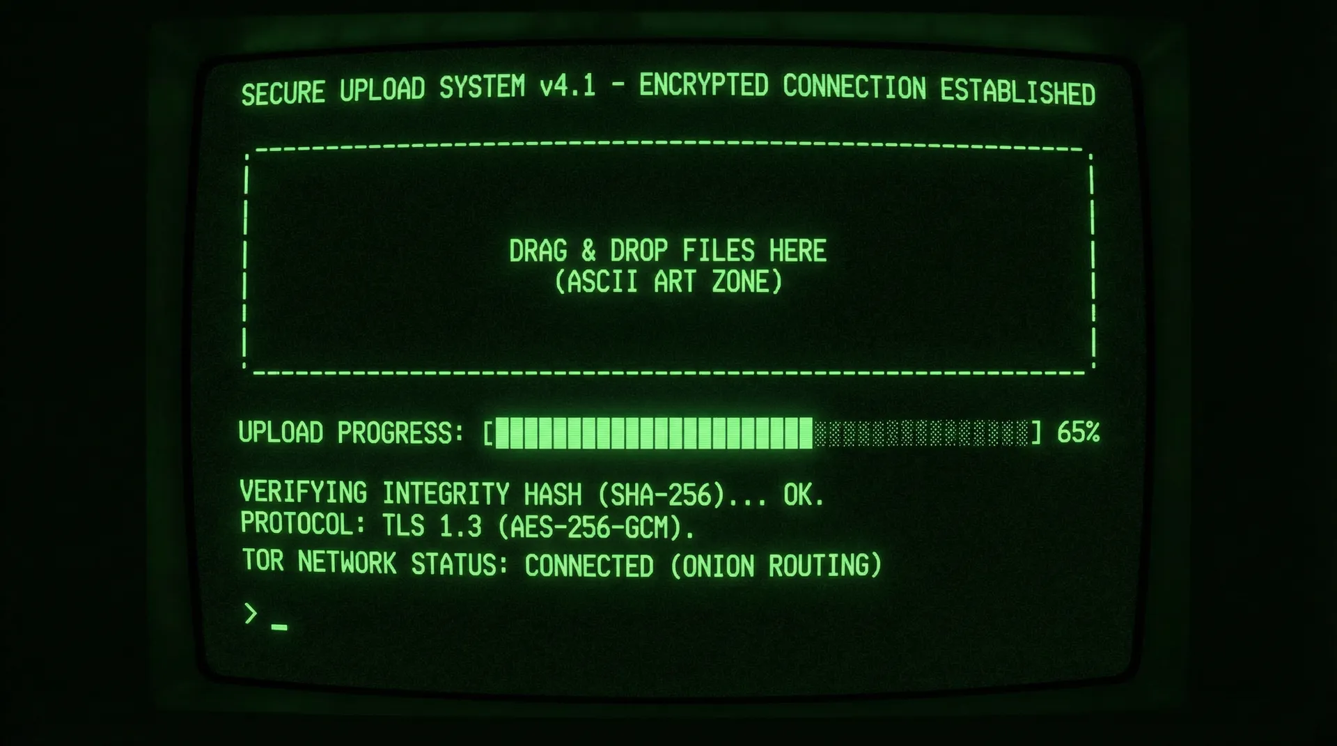91爆料 安全加密上传系统界面截图